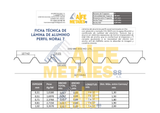 Techos de Aluminio Perfil Noral de Alta Resistencia Alfemetales